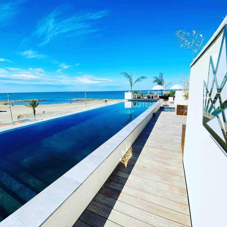 Le Majestic Residence Le Mind Vue Mer Exceptionnelle Grande Terrasse Privee Piscine Partagee Sur Le Toit Hyper Centre La Grande Motte Exteriér fotografie