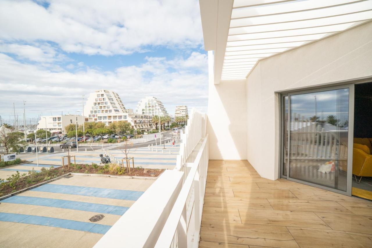 Le Majestic Residence Le Mind Vue Mer Exceptionnelle Grande Terrasse Privee Piscine Partagee Sur Le Toit Hyper Centre La Grande Motte Exteriér fotografie