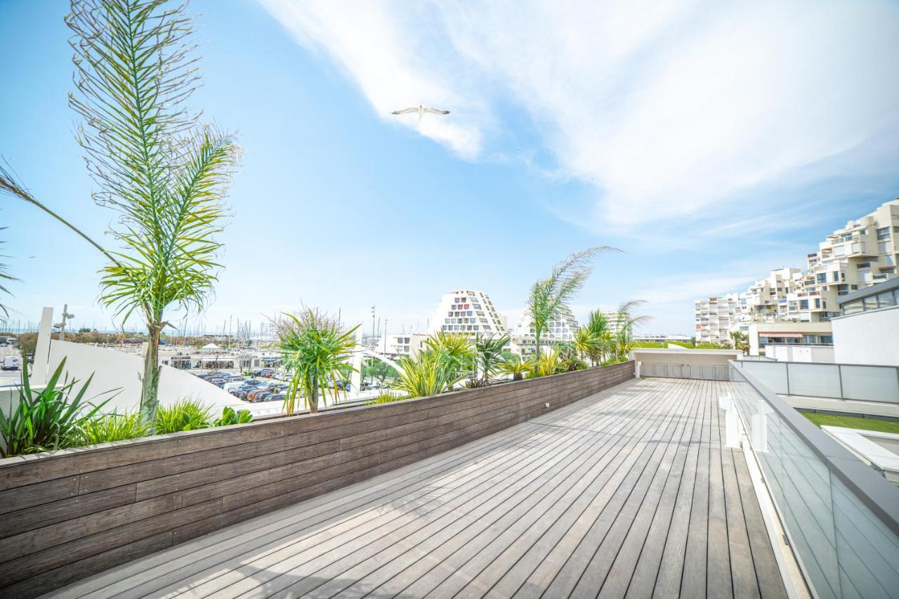 Le Majestic Residence Le Mind Vue Mer Exceptionnelle Grande Terrasse Privee Piscine Partagee Sur Le Toit Hyper Centre La Grande Motte Exteriér fotografie